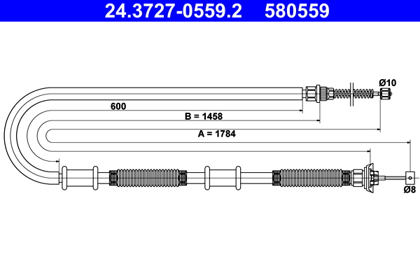 Handremkabel ATE 24.3727-0559.2