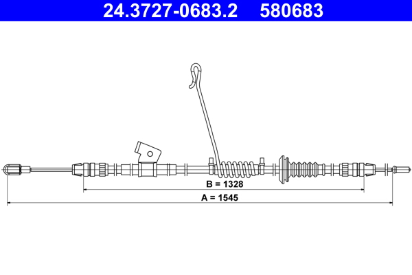 ATE Handremkabel 24.3727-0683.2