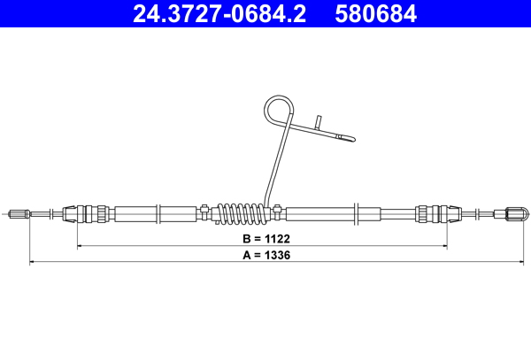 ATE Handremkabel 24.3727-0684.2