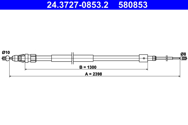 Handremkabel ATE 24.3727-0853.2