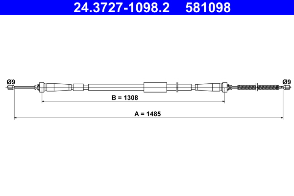 ATE Handremkabel 24.3727-1098.2