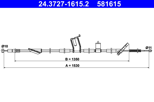 ATE Handremkabel 24.3727-1615.2