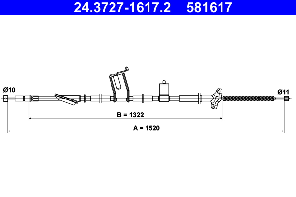 ATE Handremkabel 24.3727-1617.2