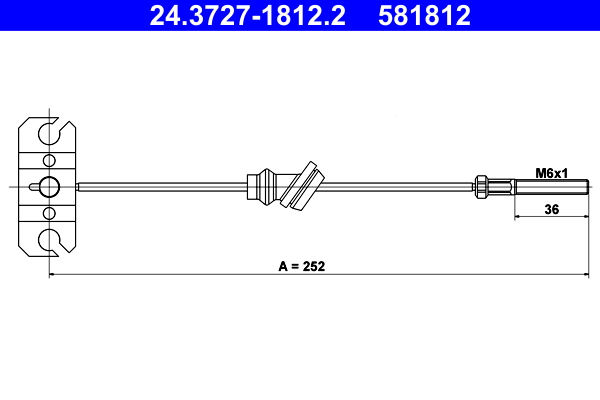 Handremkabel ATE 24.3727-1812.2