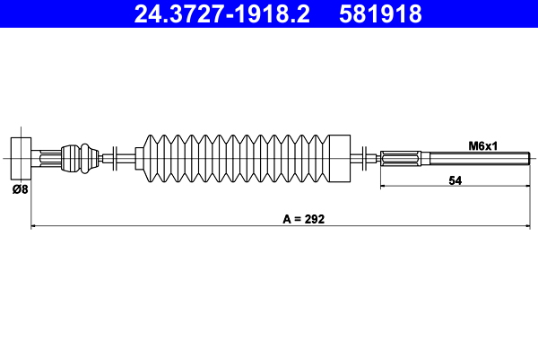 Handremkabel ATE 24.3727-1918.2