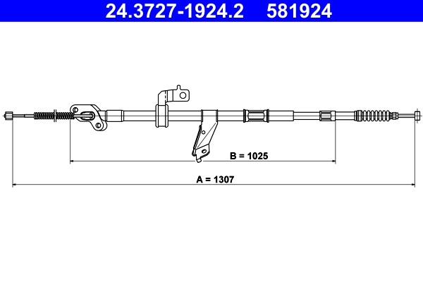 Handremkabel ATE 24.3727-1924.2