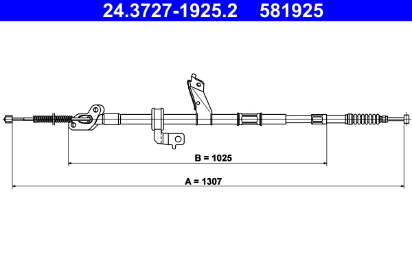 Handremkabel ATE 24.3727-1925.2