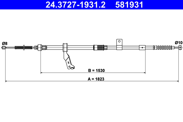 Handremkabel ATE 24.3727-1931.2