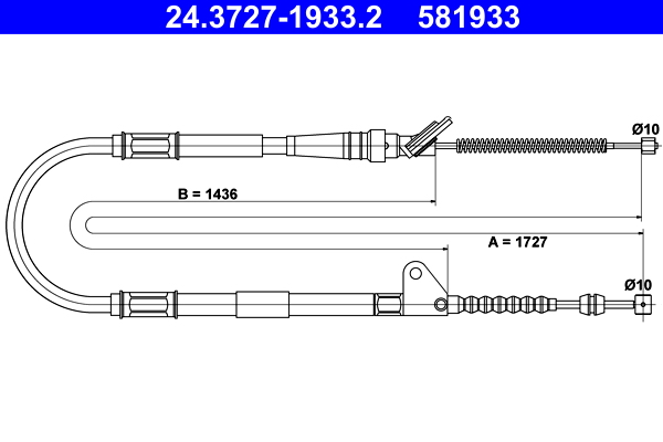 Handremkabel ATE 24.3727-1933.2