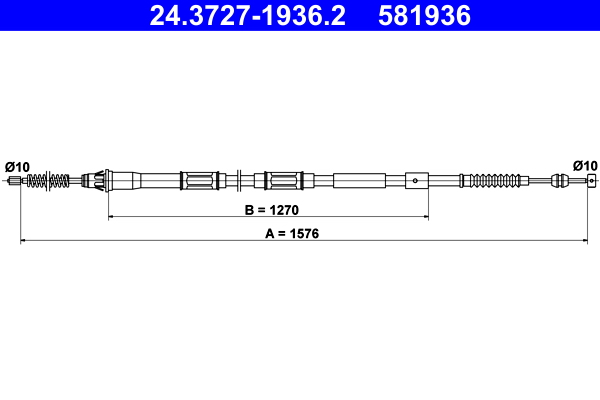 Handremkabel ATE 24.3727-1936.2