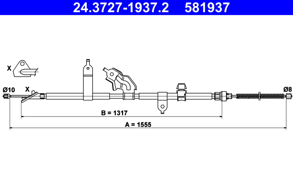 Handremkabel ATE 24.3727-1937.2