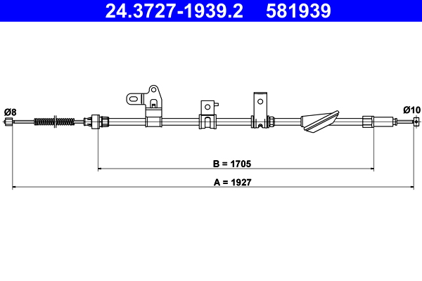 Handremkabel ATE 24.3727-1939.2