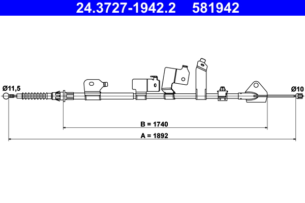 Handremkabel ATE 24.3727-1942.2
