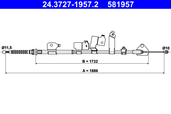 Handremkabel ATE 24.3727-1957.2