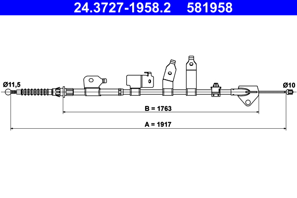Handremkabel ATE 24.3727-1958.2