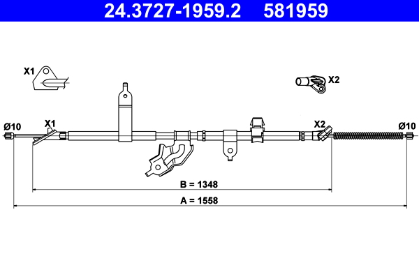 Handremkabel ATE 24.3727-1959.2