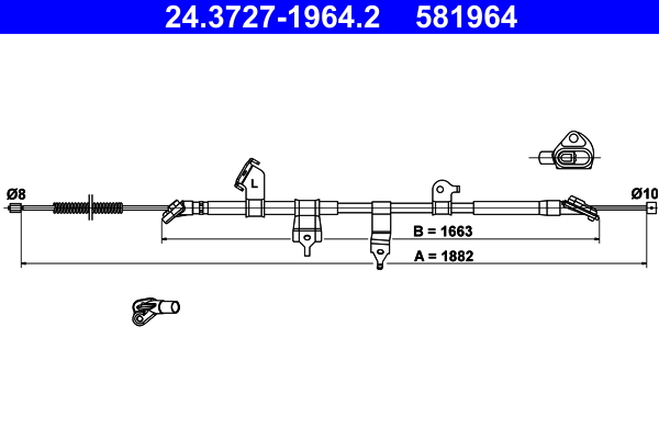 Handremkabel ATE 24.3727-1964.2