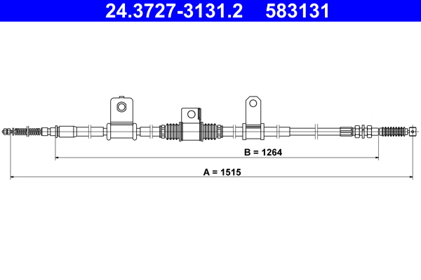 ATE Handremkabel 24.3727-3131.2
