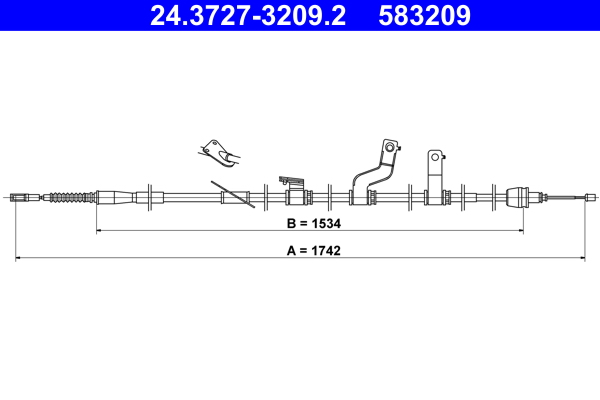 ATE Handremkabel 24.3727-3209.2