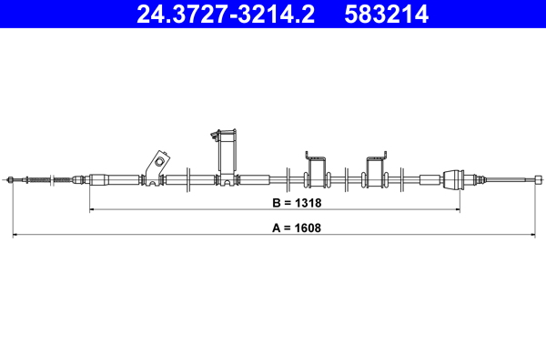 Handremkabel ATE 24.3727-3214.2