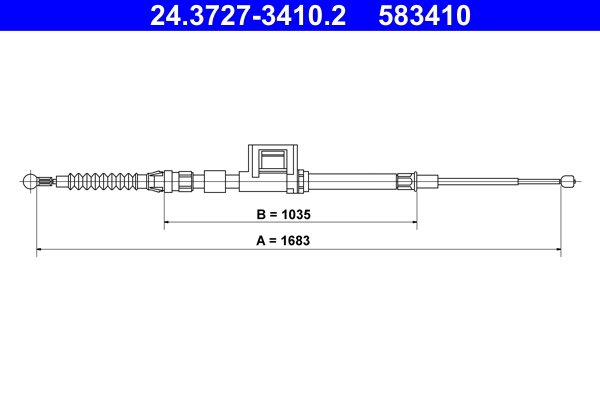 ATE Handremkabel 24.3727-3410.2