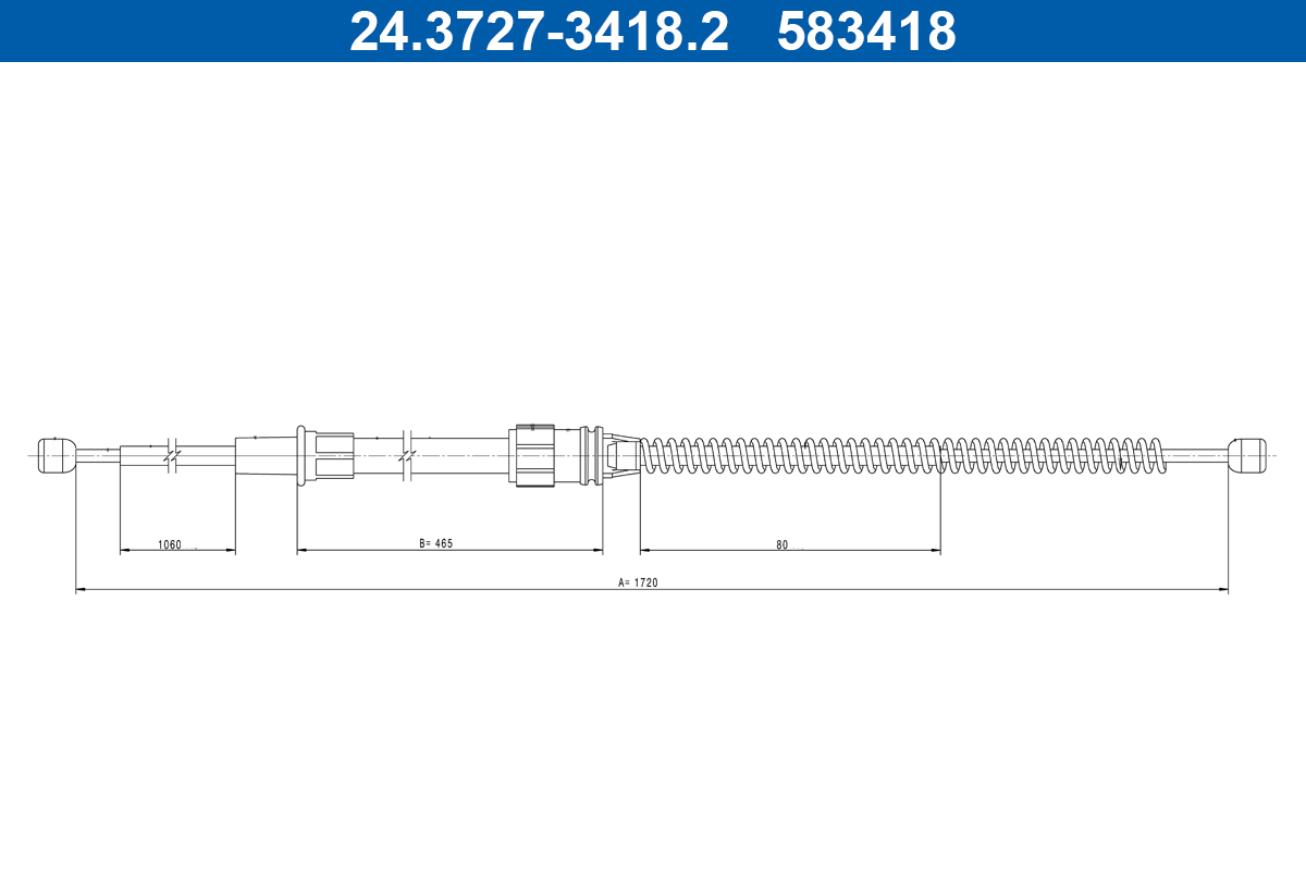 Handremkabel ATE 24.3727-3418.2