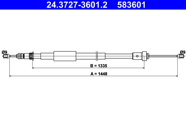 ATE Handremkabel 24.3727-3601.2