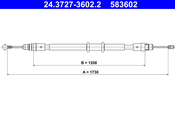 ATE Handremkabel 24.3727-3602.2