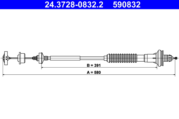 Koppelingskabel ATE 24.3728-0832.2