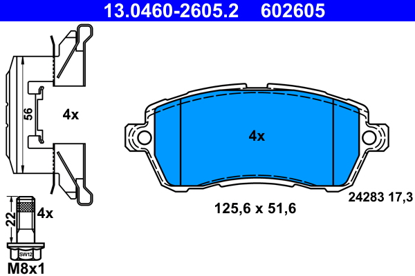 ATE Remblokset 13.0460-2605.2