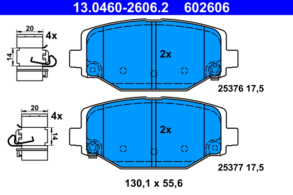 ATE Remblokset 13.0460-2606.2