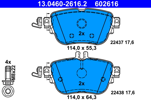 ATE Remblokset 13.0460-2616.2