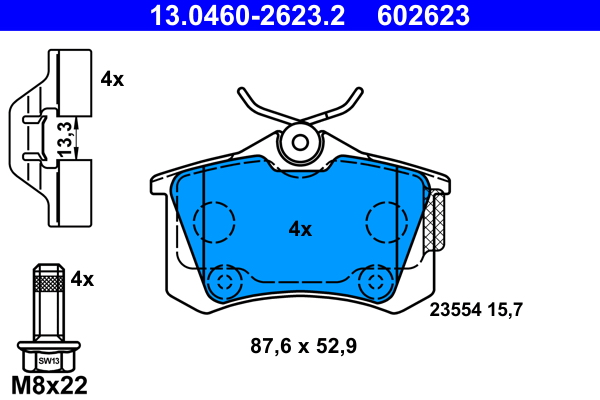 ATE Remblokset 13.0460-2623.2