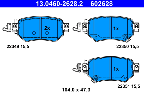 ATE Remblokset 13.0460-2628.2