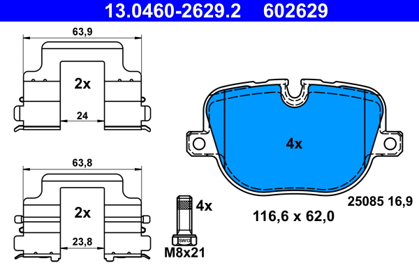 ATE Remblokset 13.0460-2629.2