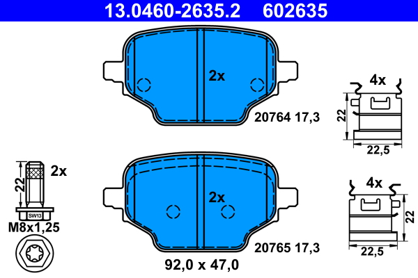 Remblokset ATE 13.0460-2635.2