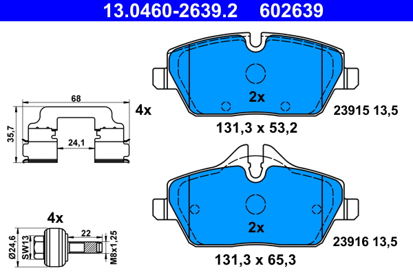 Remblokset ATE 13.0460-2639.2