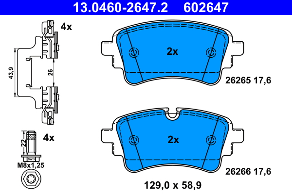 Remblokset ATE 13.0460-2647.2