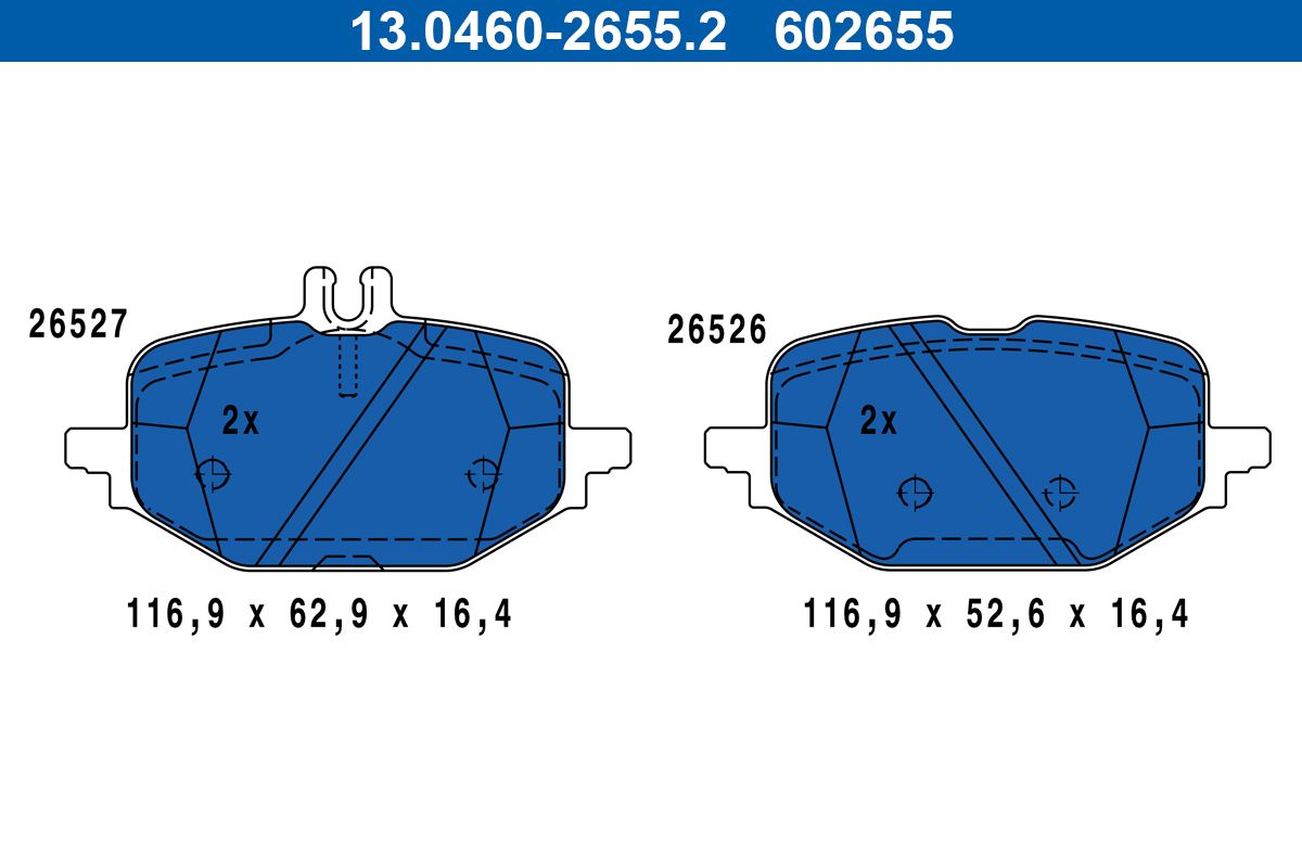 Remblokset ATE 13.0460-2655.2