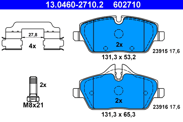 ATE Remblokset 13.0460-2710.2