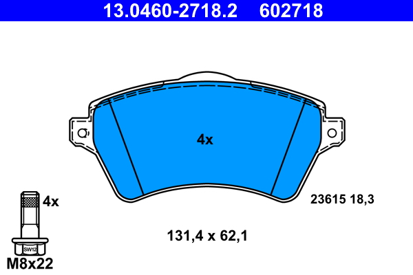 ATE Remblokset 13.0460-2718.2