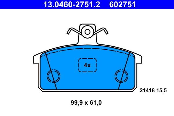 ATE Remblokset 13.0460-2751.2