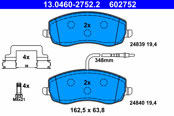 ATE Remblokset 13.0460-2752.2