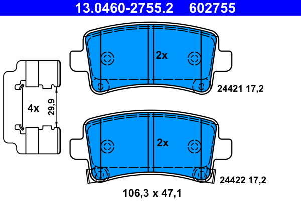 ATE Remblokset 13.0460-2755.2