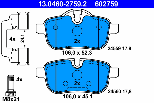 ATE Remblokset 13.0460-2759.2