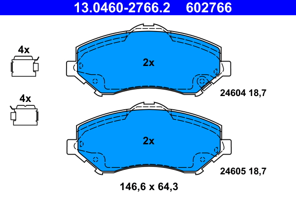 ATE Remblokset 13.0460-2766.2