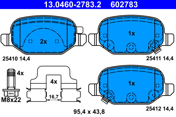 ATE Remblokset 13.0460-2783.2