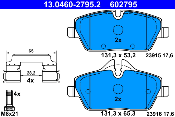 ATE Remblokset 13.0460-2795.2