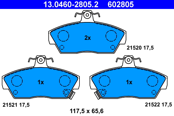 ATE Remblokset 13.0460-2805.2