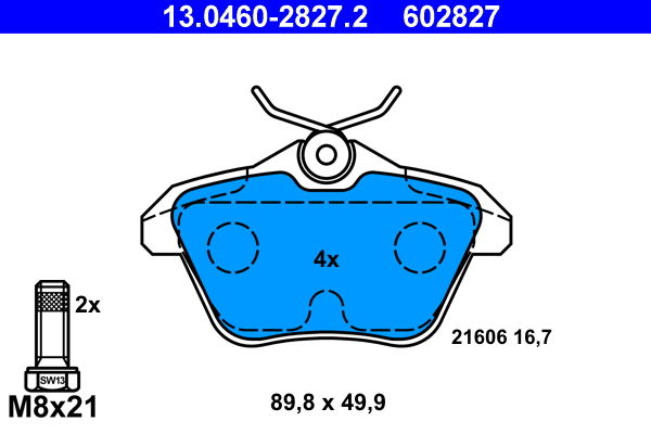 ATE Remblokset 13.0460-2827.2